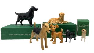Collection of Beswick animals including 'Scamp' 1058
