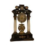 Austrian - mid-19th century 30hr Viennese mantle clock