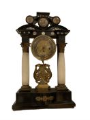 Austrian - mid-19th century 30hr Viennese mantle clock