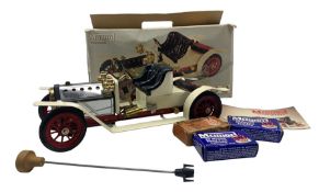 Mamod Steam Roadster with fuel tablets and steering rod in original box
