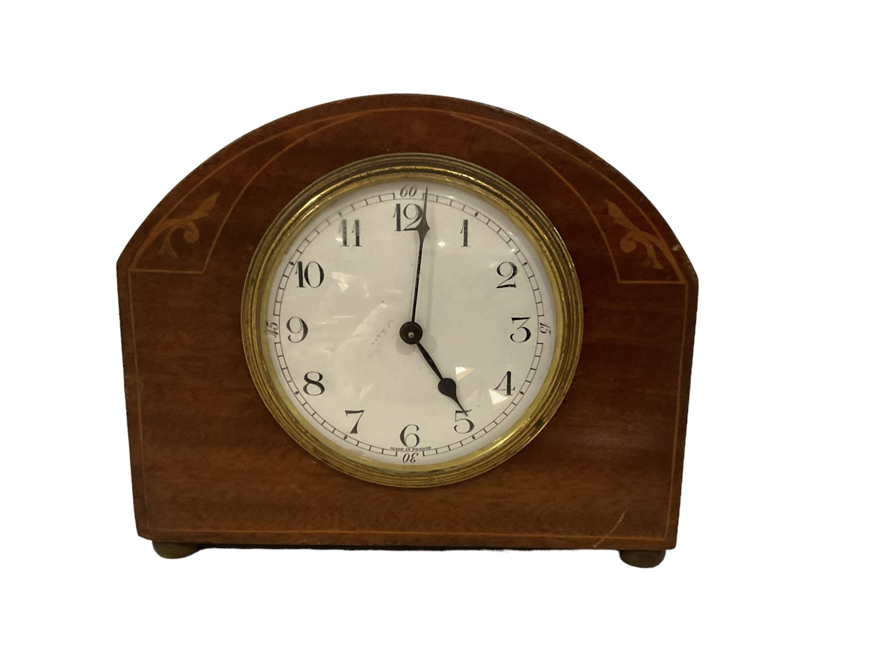 French - 8-day early 20th-century striking carriage clock and an Edwardian timepiece clock. Carriage - Image 5 of 6