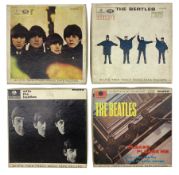 The Beatles - Four Parlephone 3 3/4 I.P.S. Twin Track Mono Tape Records including 'With the Beatles'
