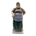 Bing & Grondahl figure 'Danish Fisherwoman' no. 1702 designed by Kai Nielsen