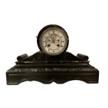 French - late-19th century 8-day drum clock