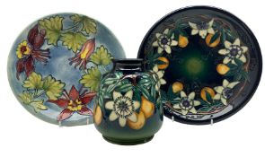 Moorcroft 'Passion Fruit' pattern vase of baluster form designed by Rachel Bishop and dated '97 to b