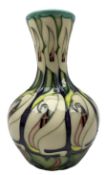 Moorcroft 'Lily Come Home' pattern gourd form vase designed by by Emma Bossons