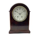 French - Edwardian mahogany 8-day mantle clock