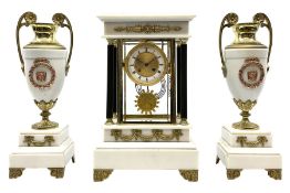 French - Late 19th century 8-day mantel clock in the Empire style