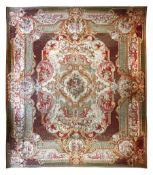 Large 19th century French Country House Aubusson carpet