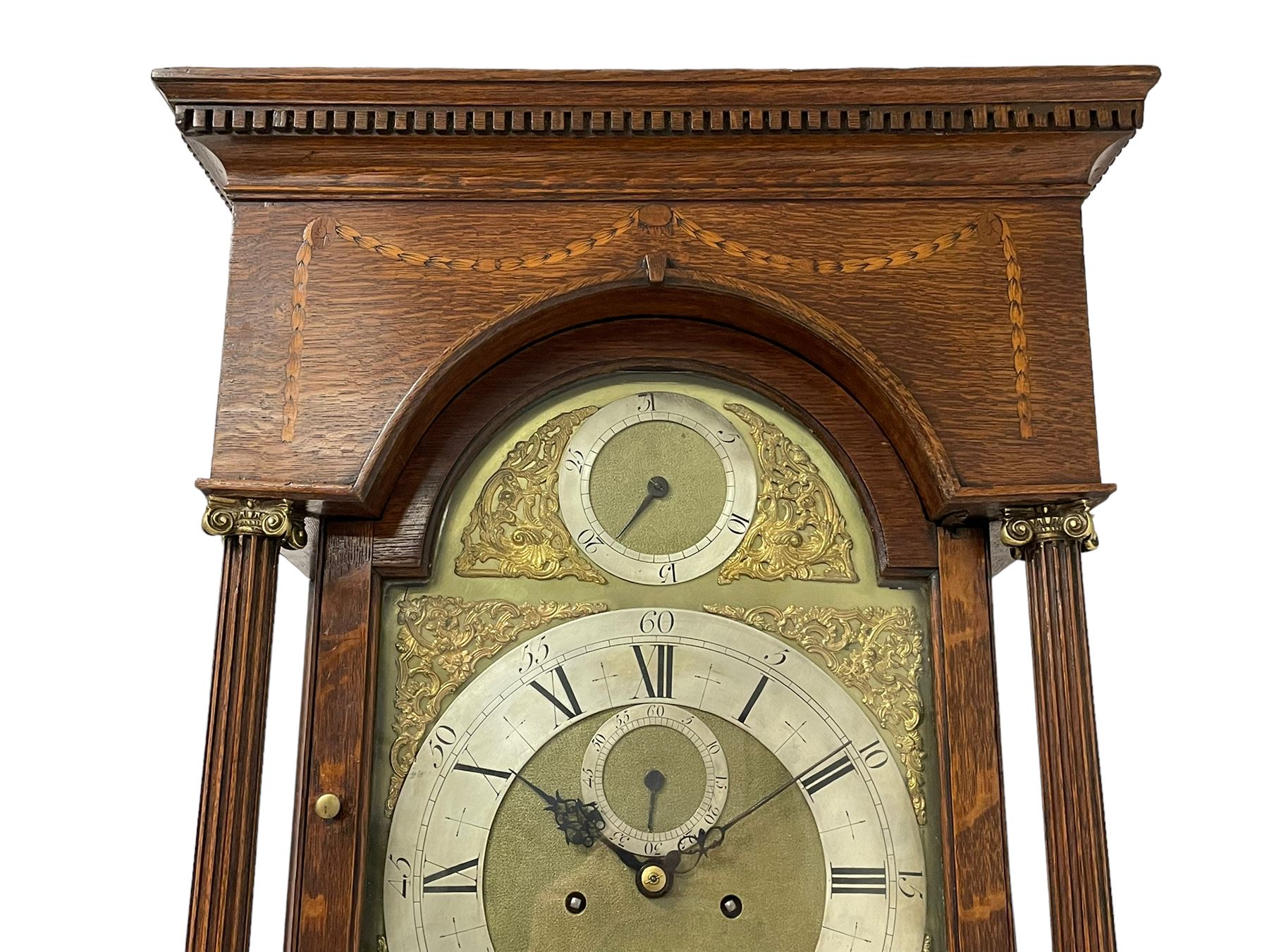 William Coulton of York - mid 18th century 8-day oak longcase clock - Image 2 of 6