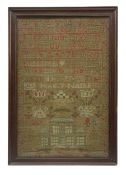 19th century needlework sampler by Nancy Nairn