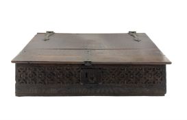 17th century oak bible box