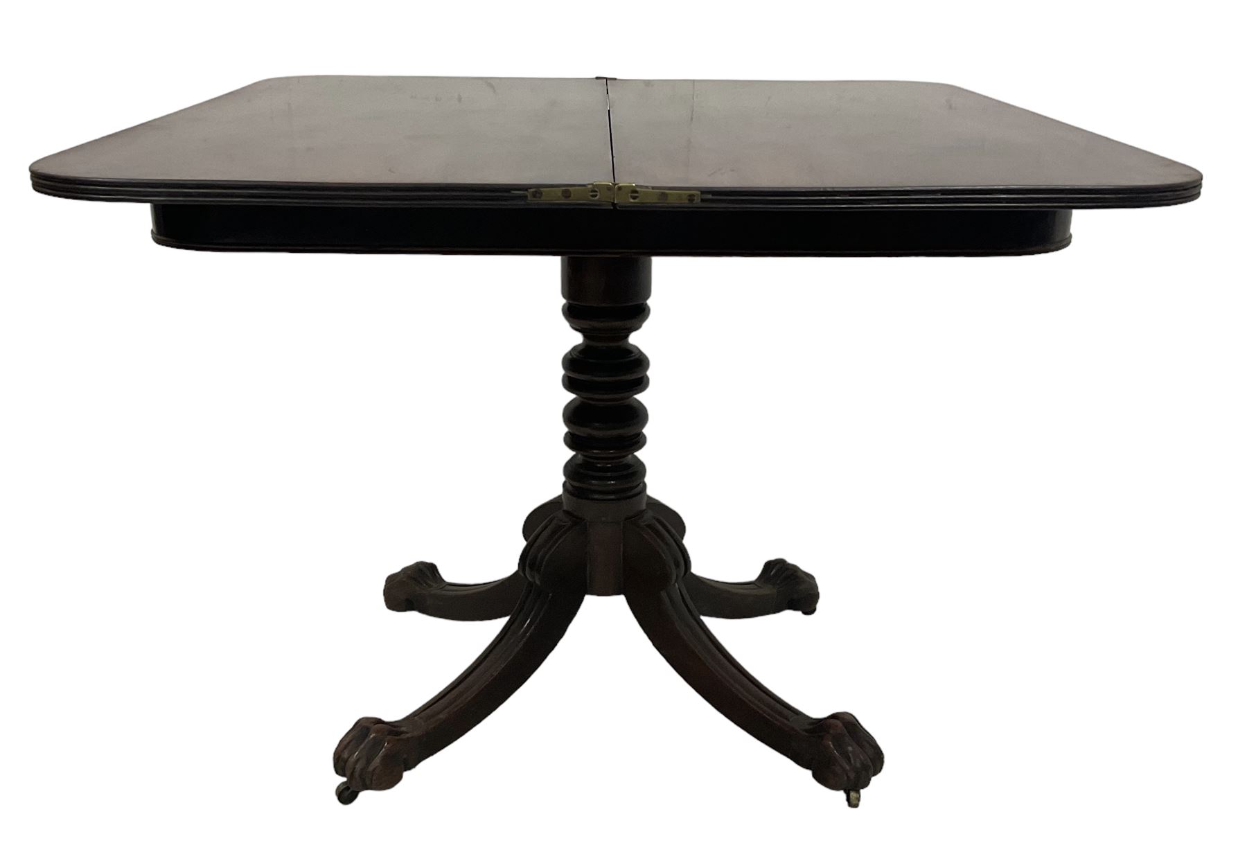 George III mahogany Irish tea table - Image 3 of 6