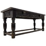 17th to 18th century oak refectory table