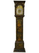 John Smith of York - green lacquered 8-day longcase clock c1750