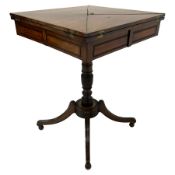 19th century mahogany envelope table