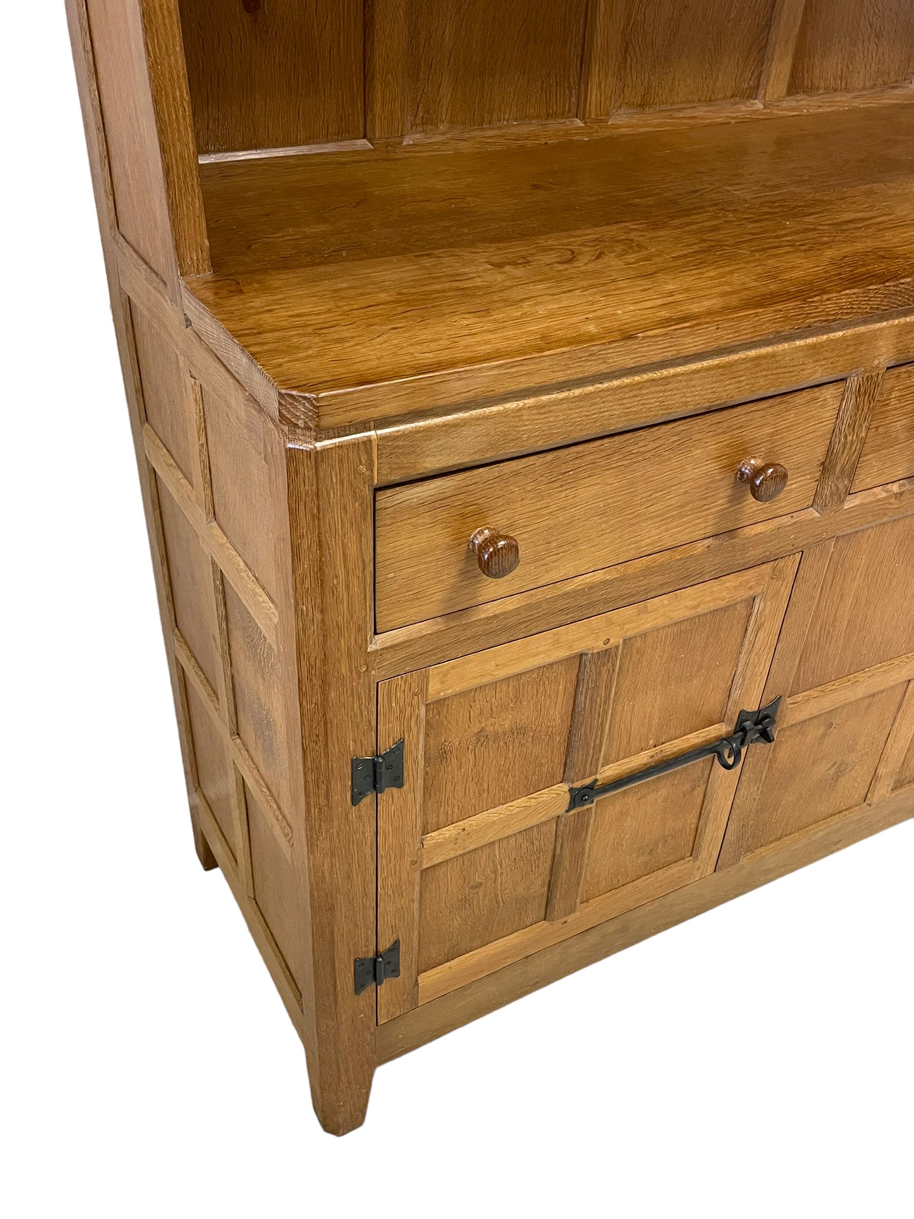 Rabbitman - adzed oak dresser - Image 4 of 11