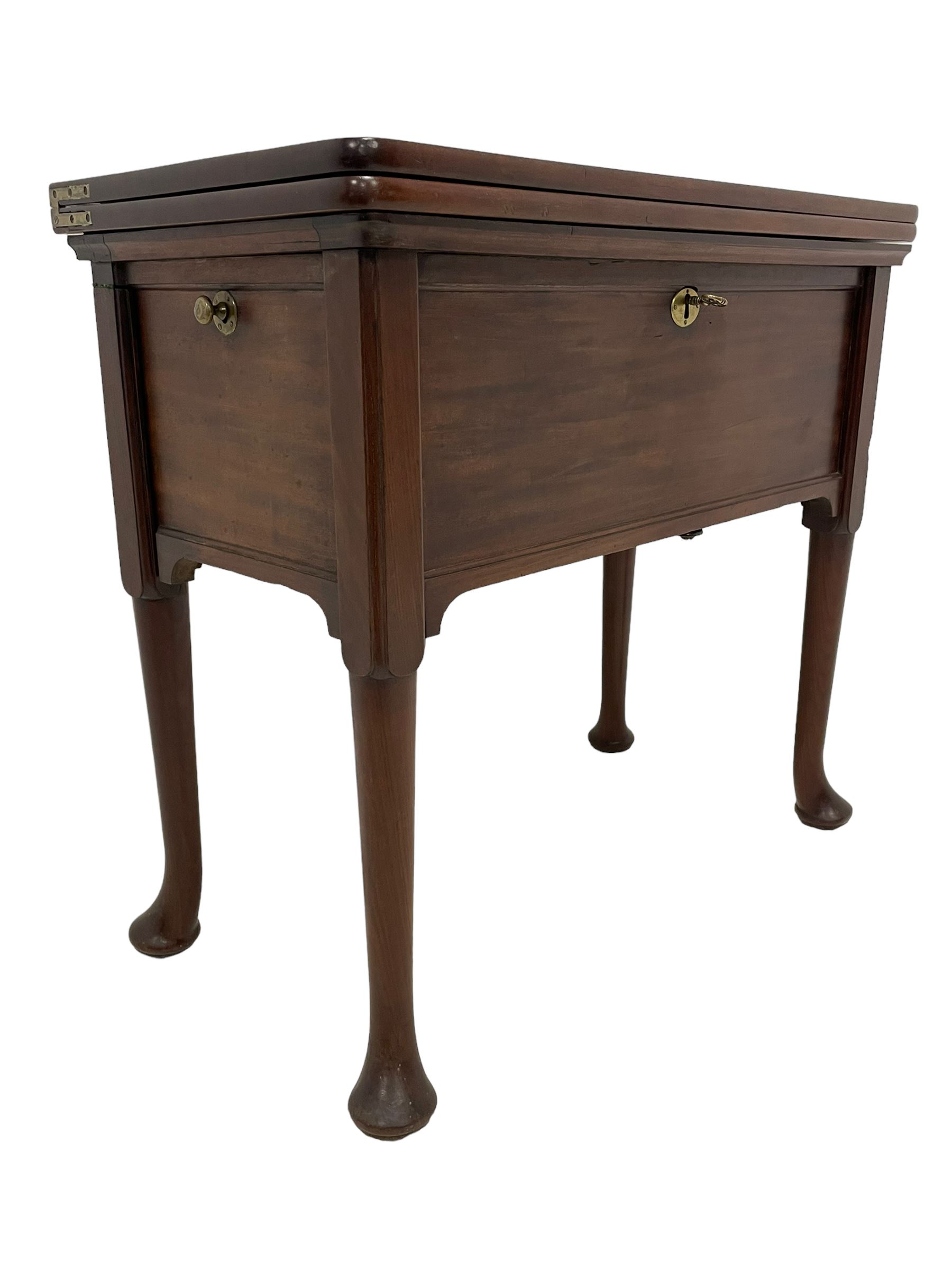 18th century mahogany metamorphic campaign writing desk - Image 5 of 27