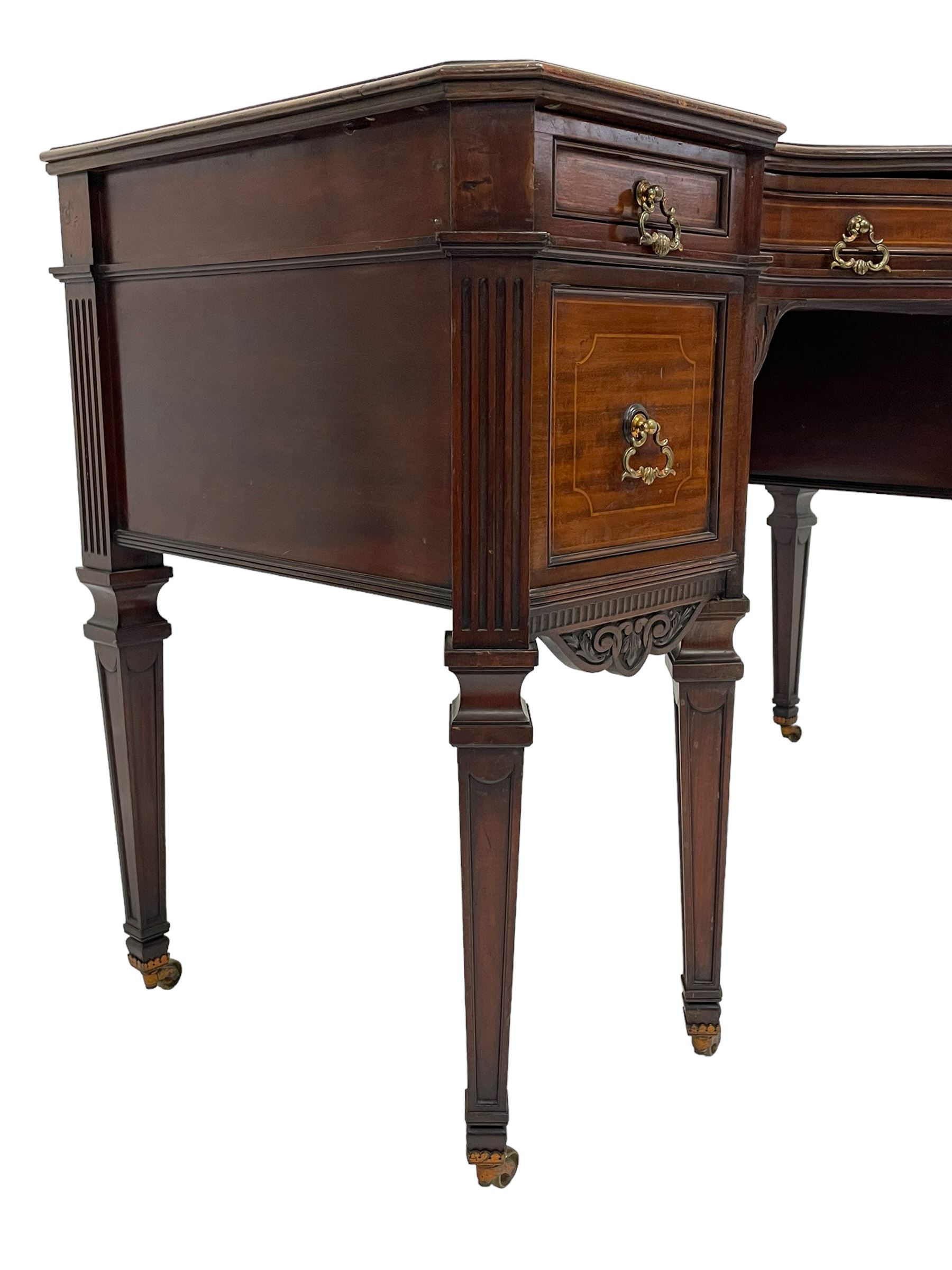 Late 19th century mahogany writing desk - Image 11 of 18