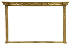 Regency style giltwood overmantel mirror