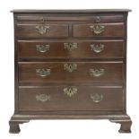 George III mahogany bachelors chest