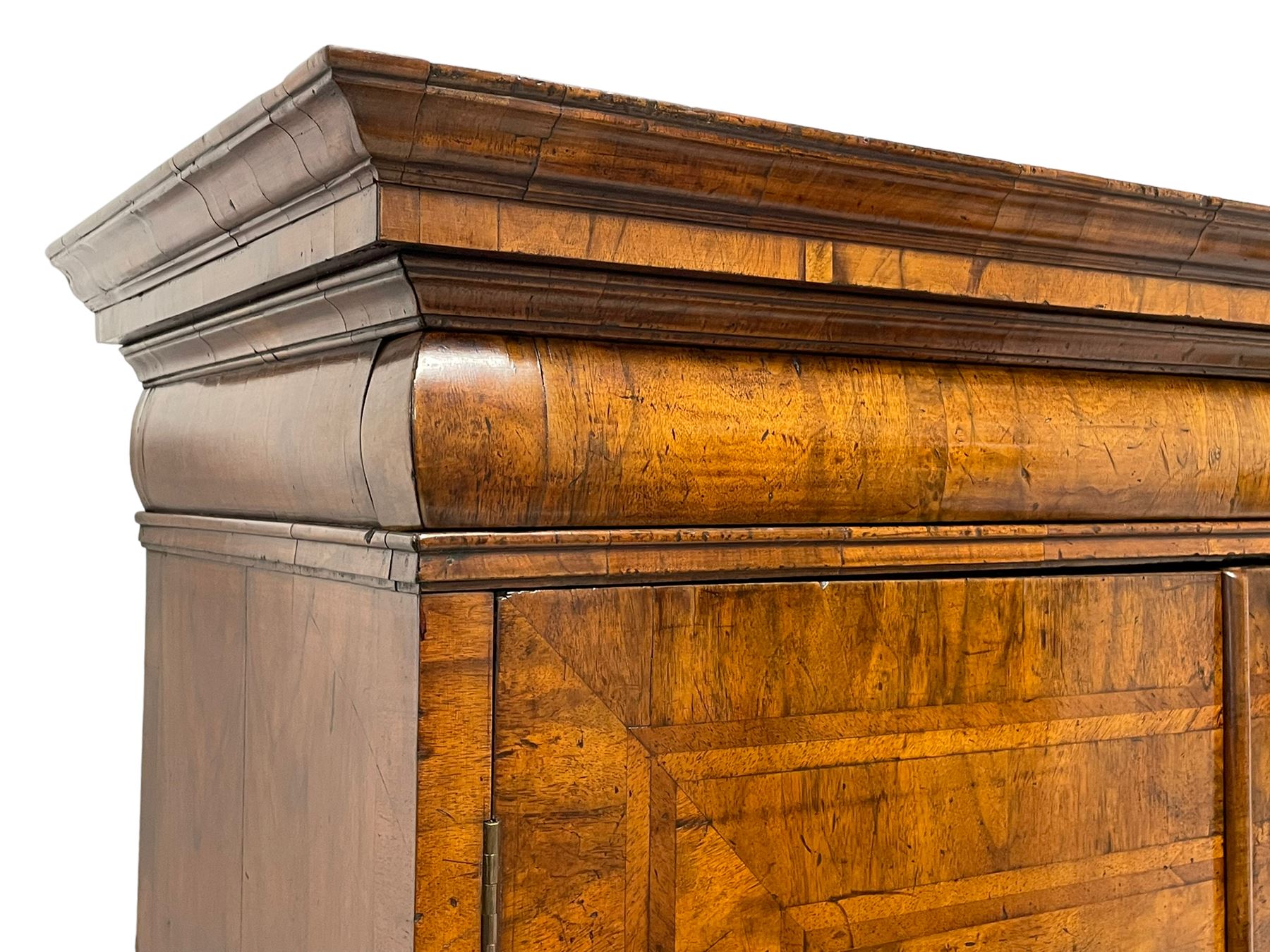 George I walnut cabinet on chest - Image 5 of 13