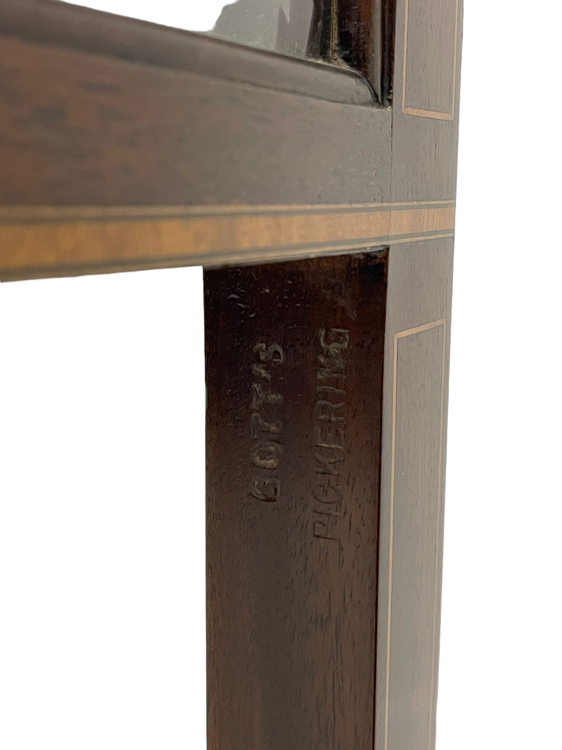 Gott's of Pickering - late 20th century Edwardian Revival mahogany Bijouterie table - Image 12 of 12