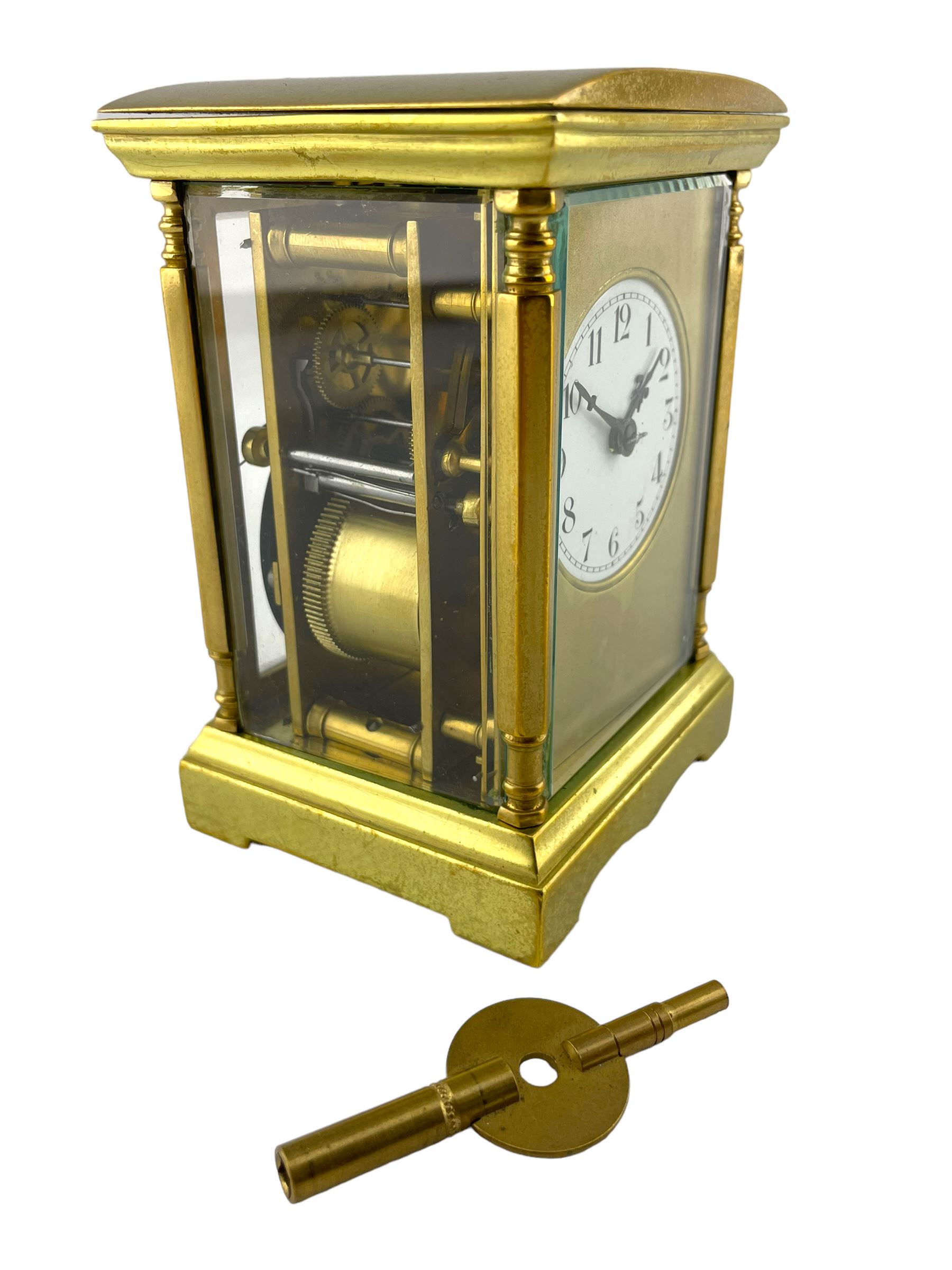 French - late19th century spring driven 8-day table clock - Image 6 of 6