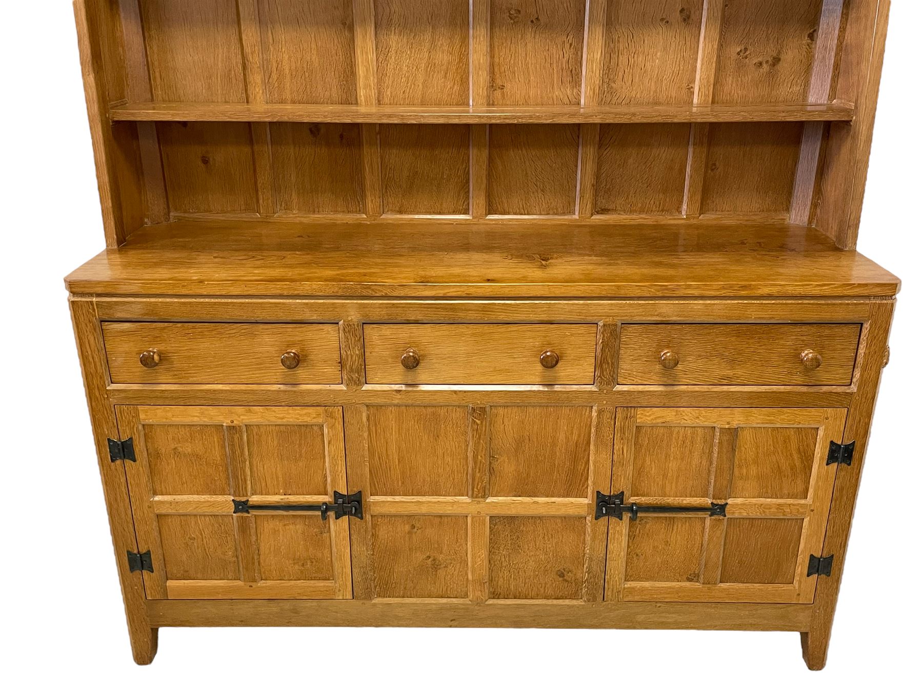 Rabbitman - adzed oak dresser - Image 5 of 11