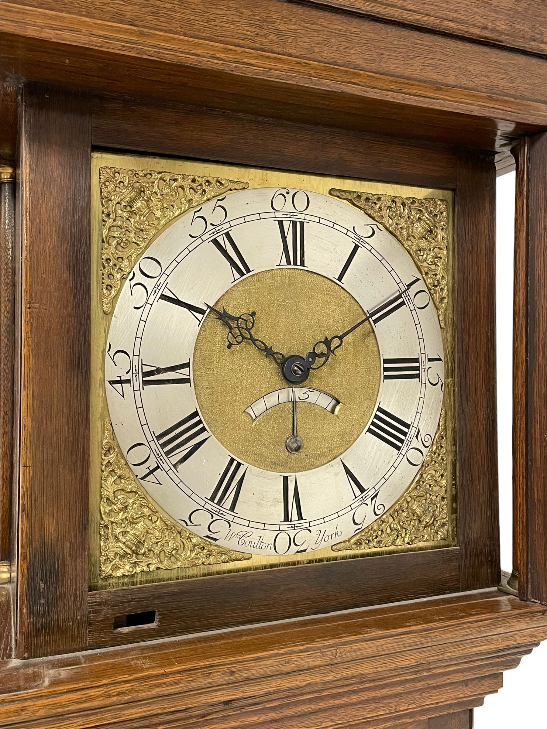 William Coulton of York - 30-hour oak cased mid-18th century longcase clock - Image 4 of 9