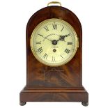 Grimshaw Baxter & Elliot of London - Edwardian single train 8-day fusee mahogany mantle clock