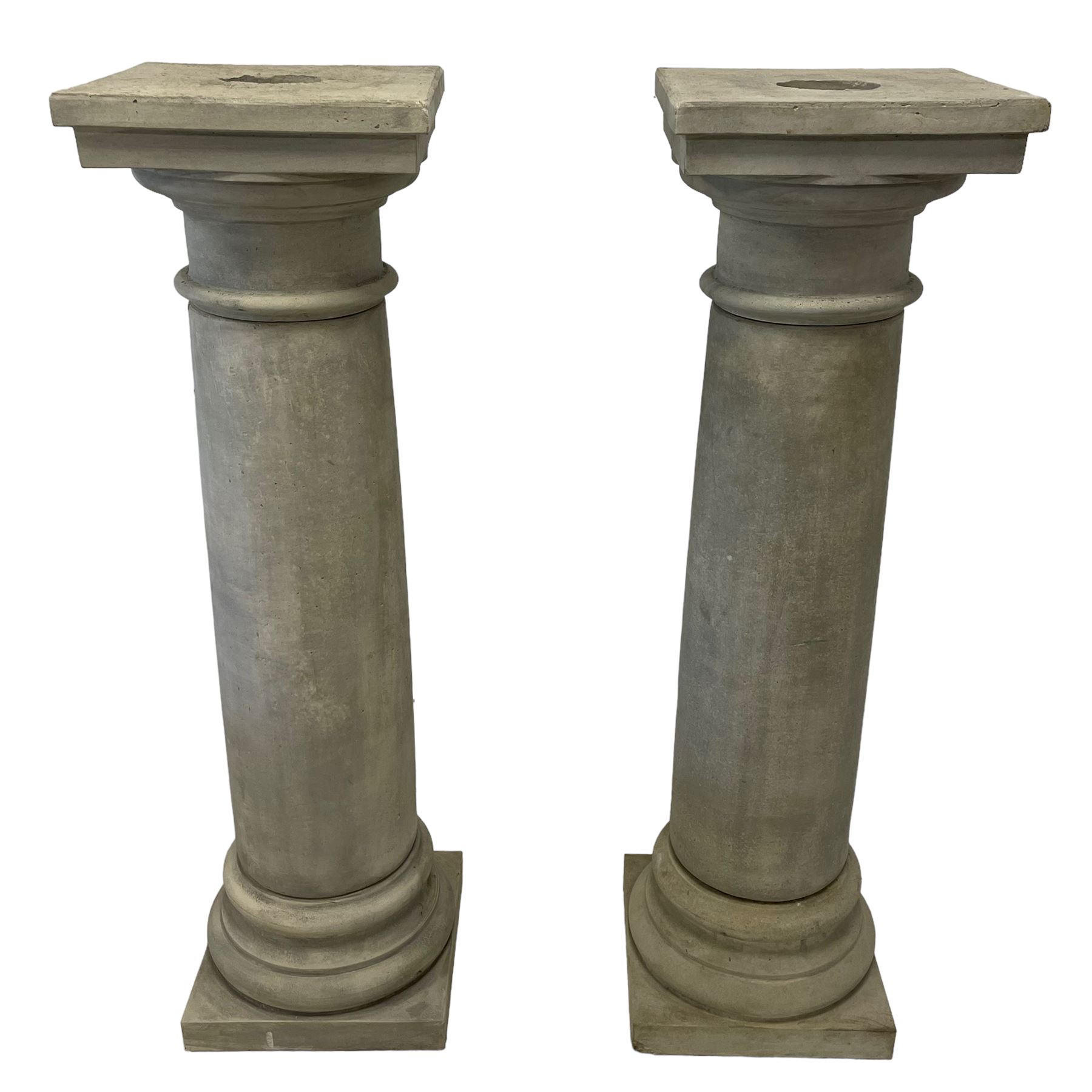 Pair of three-piece architectural pedestals - Image 6 of 11