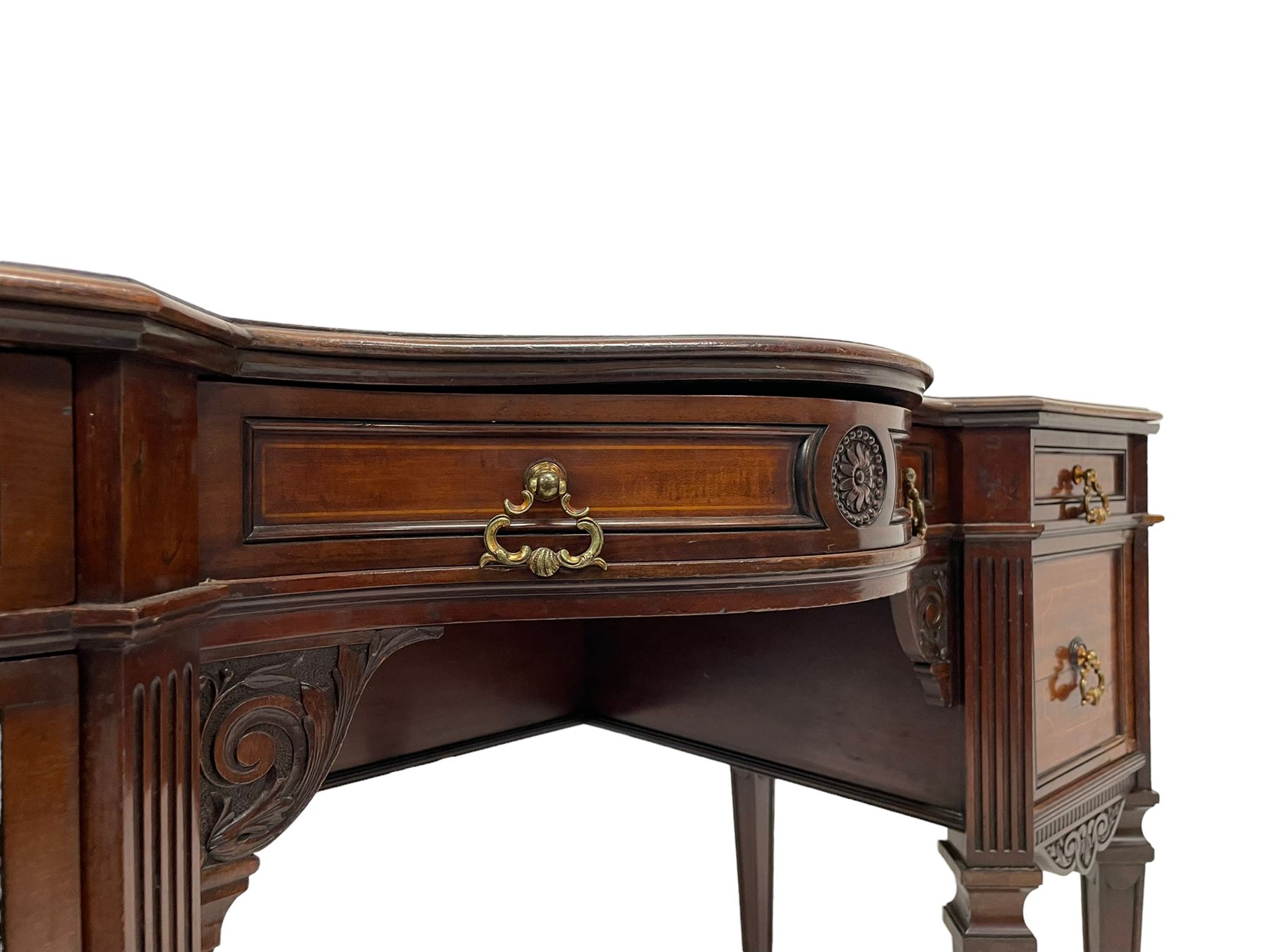 Late 19th century mahogany writing desk - Image 3 of 18