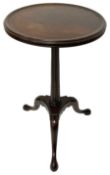 Georgian design mahogany tripod wine table