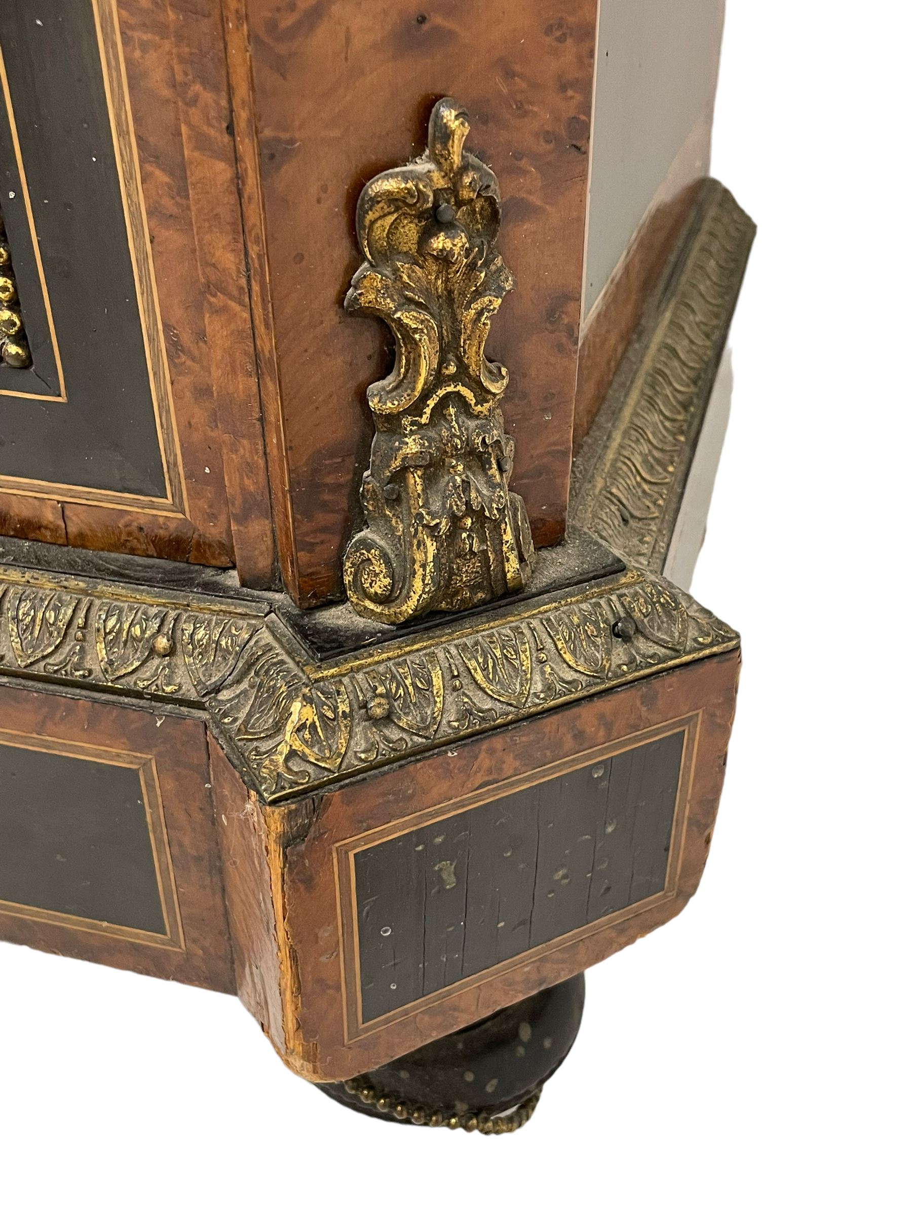 Victorian ebonised and amboyna wood credenza pier cabinet - Image 5 of 26