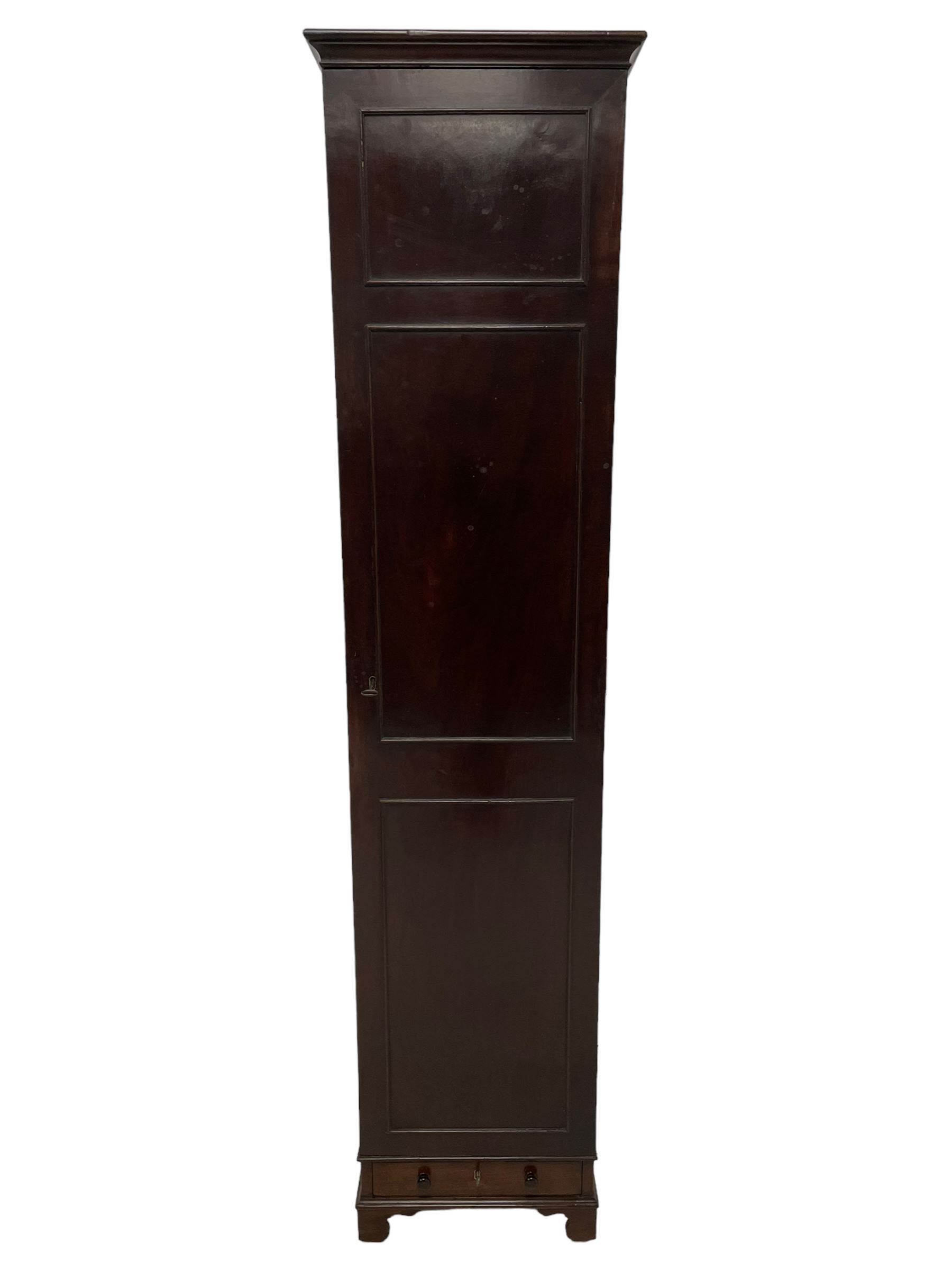 George III mahogany narrow cupboard - Image 4 of 10