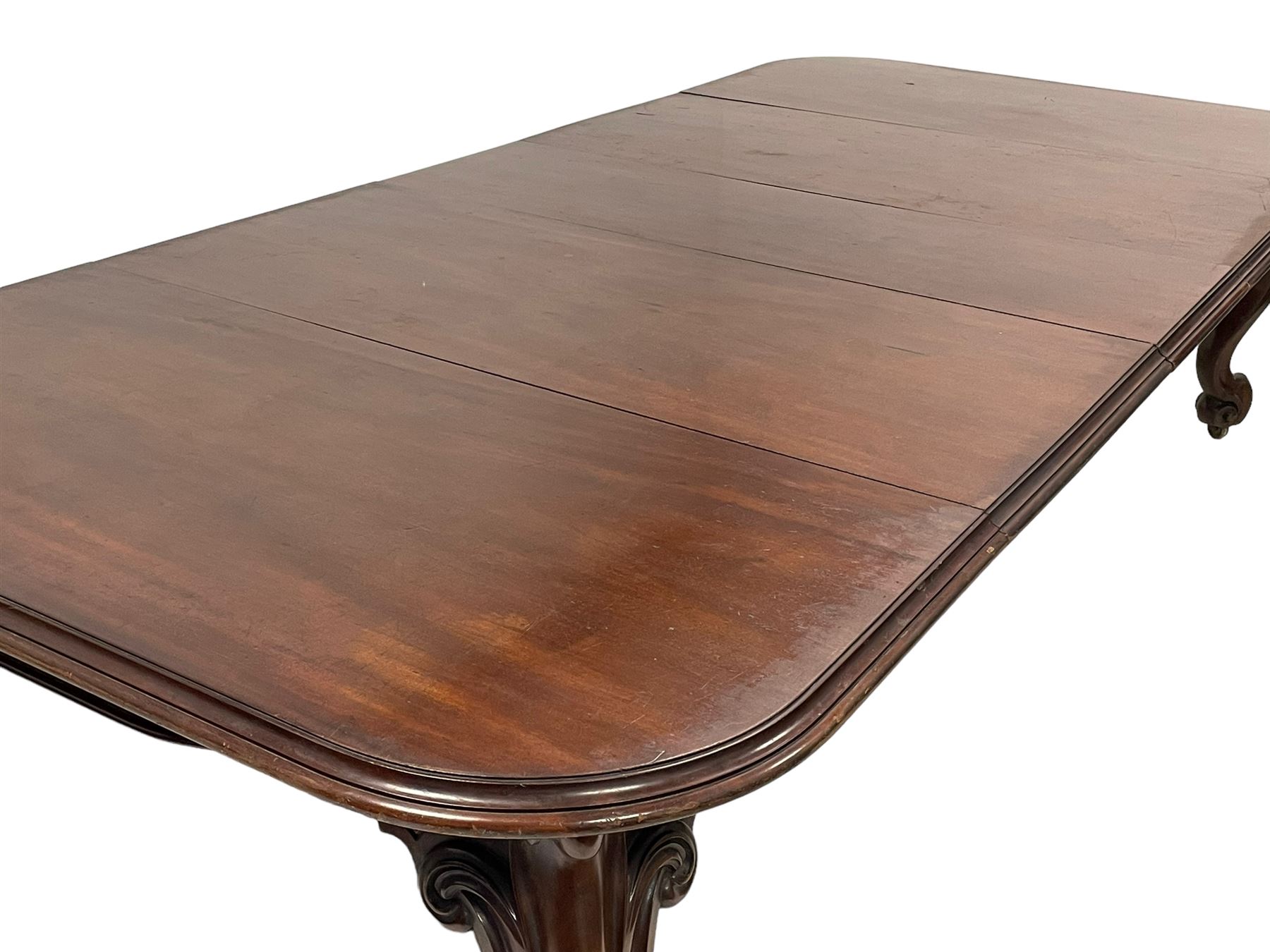 Large 19th century mahogany dining table - Image 29 of 30