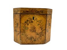 George III octagonal tea caddy