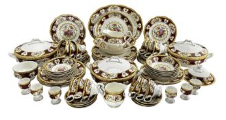 Royal Albert 'Lady Hamilton' pattern table service