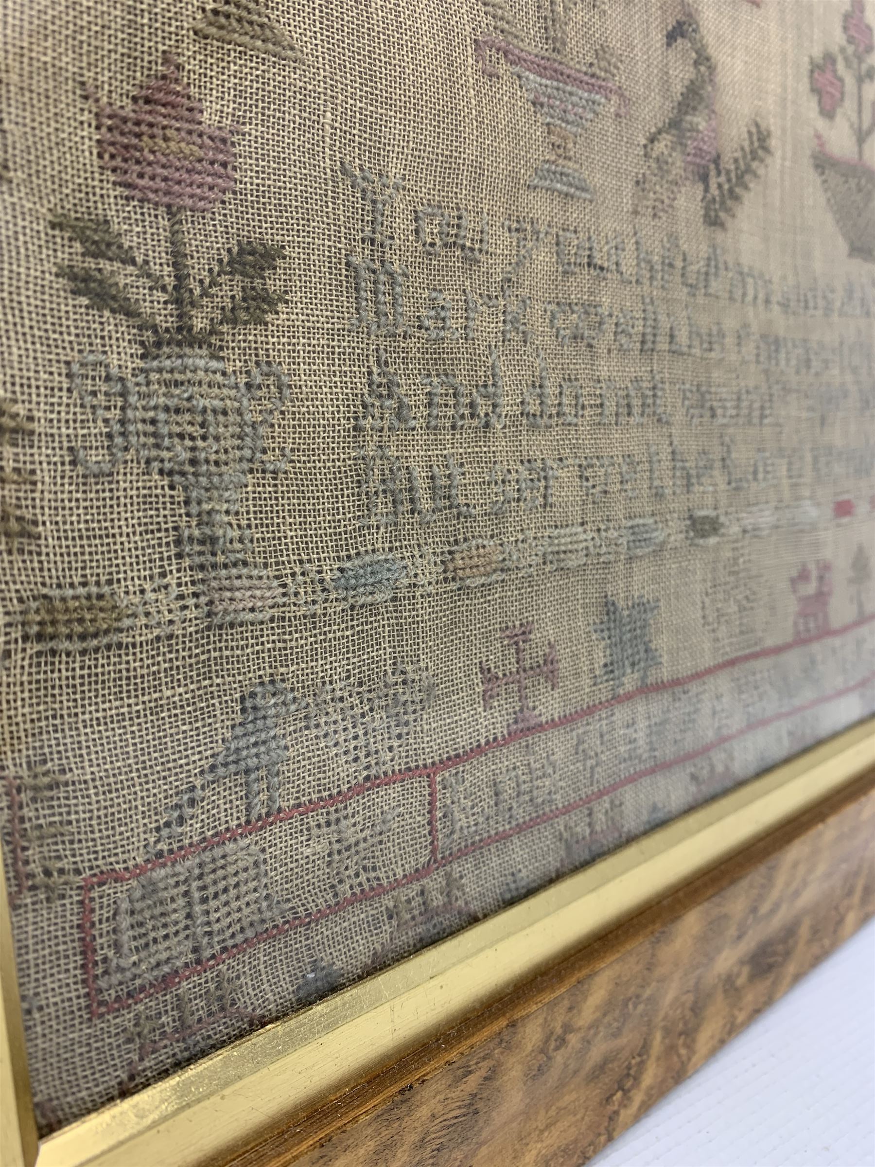 Early Victorian needlework sampler by Lois Vary - Image 3 of 4