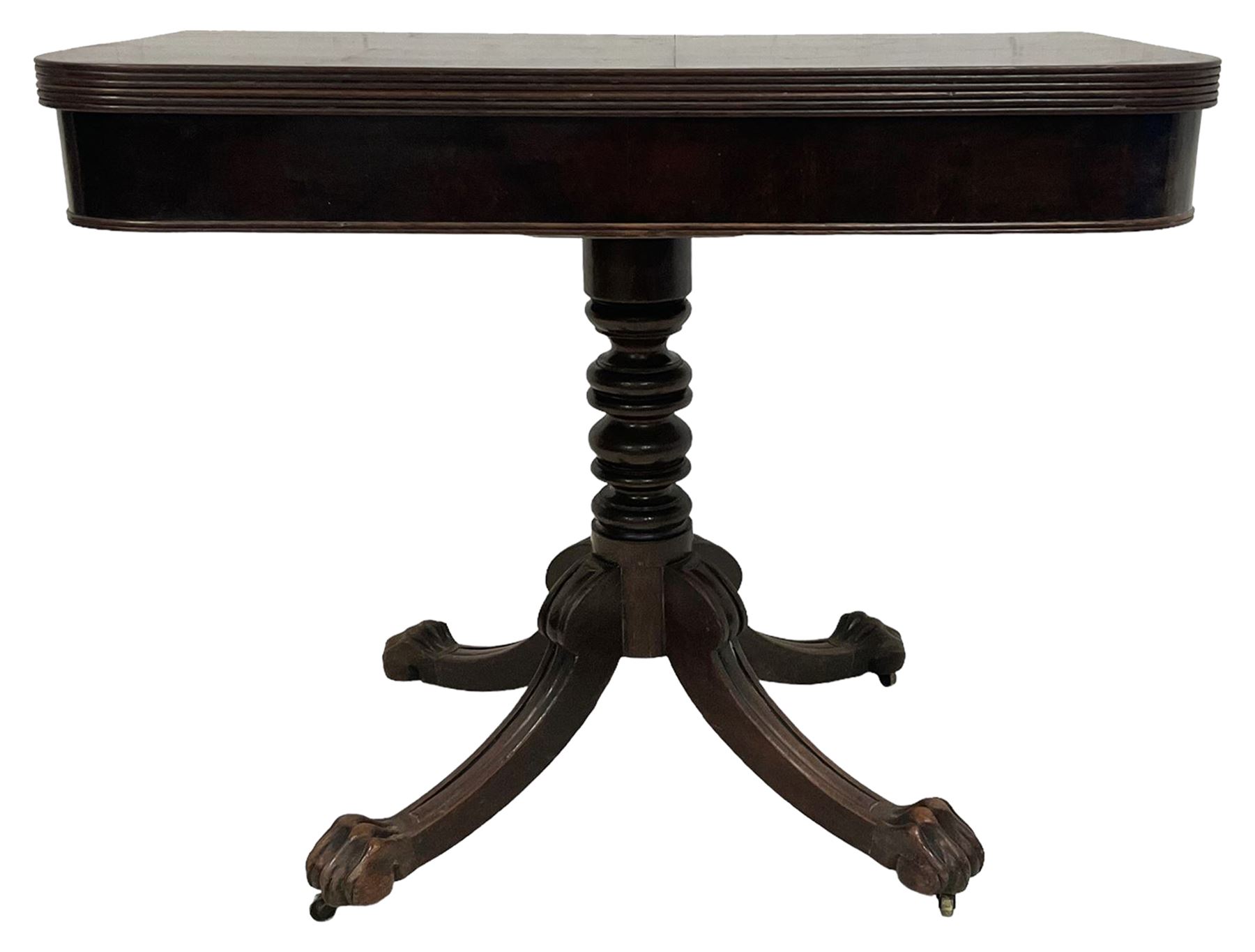 George III mahogany Irish tea table