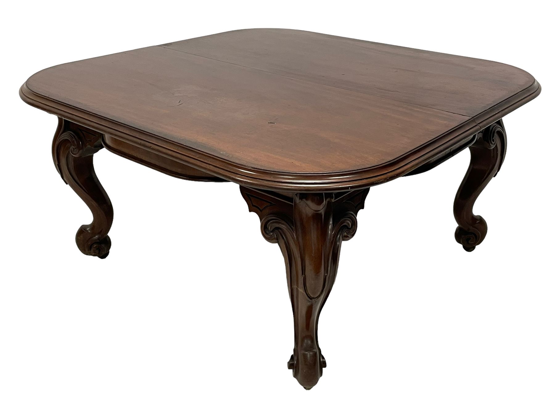 Large 19th century mahogany dining table - Image 2 of 30