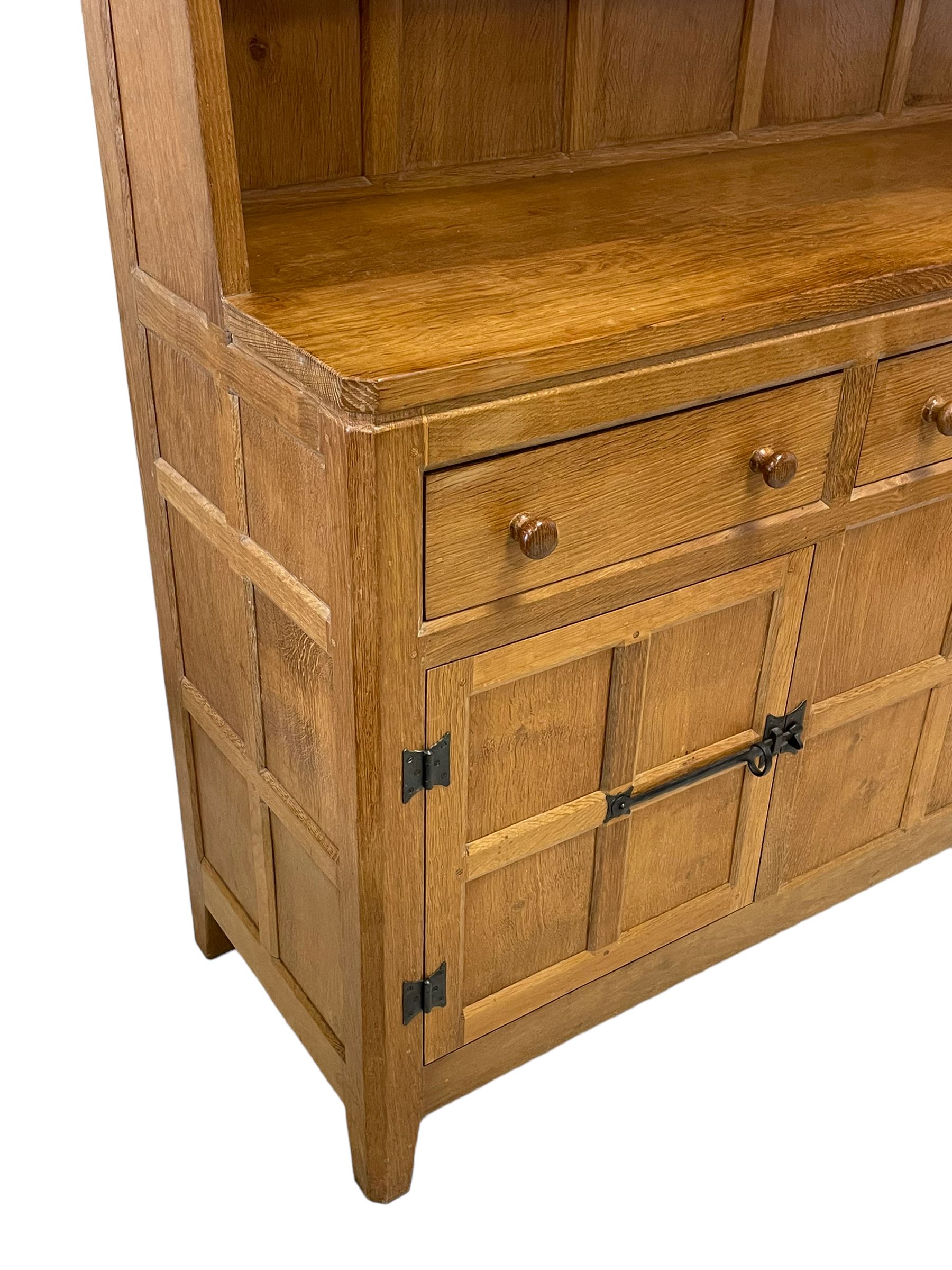 Rabbitman - adzed oak dresser - Image 9 of 11