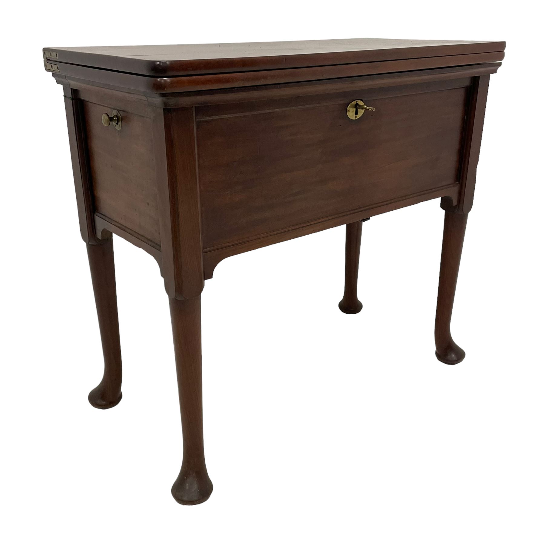 18th century mahogany metamorphic campaign writing desk - Image 3 of 27