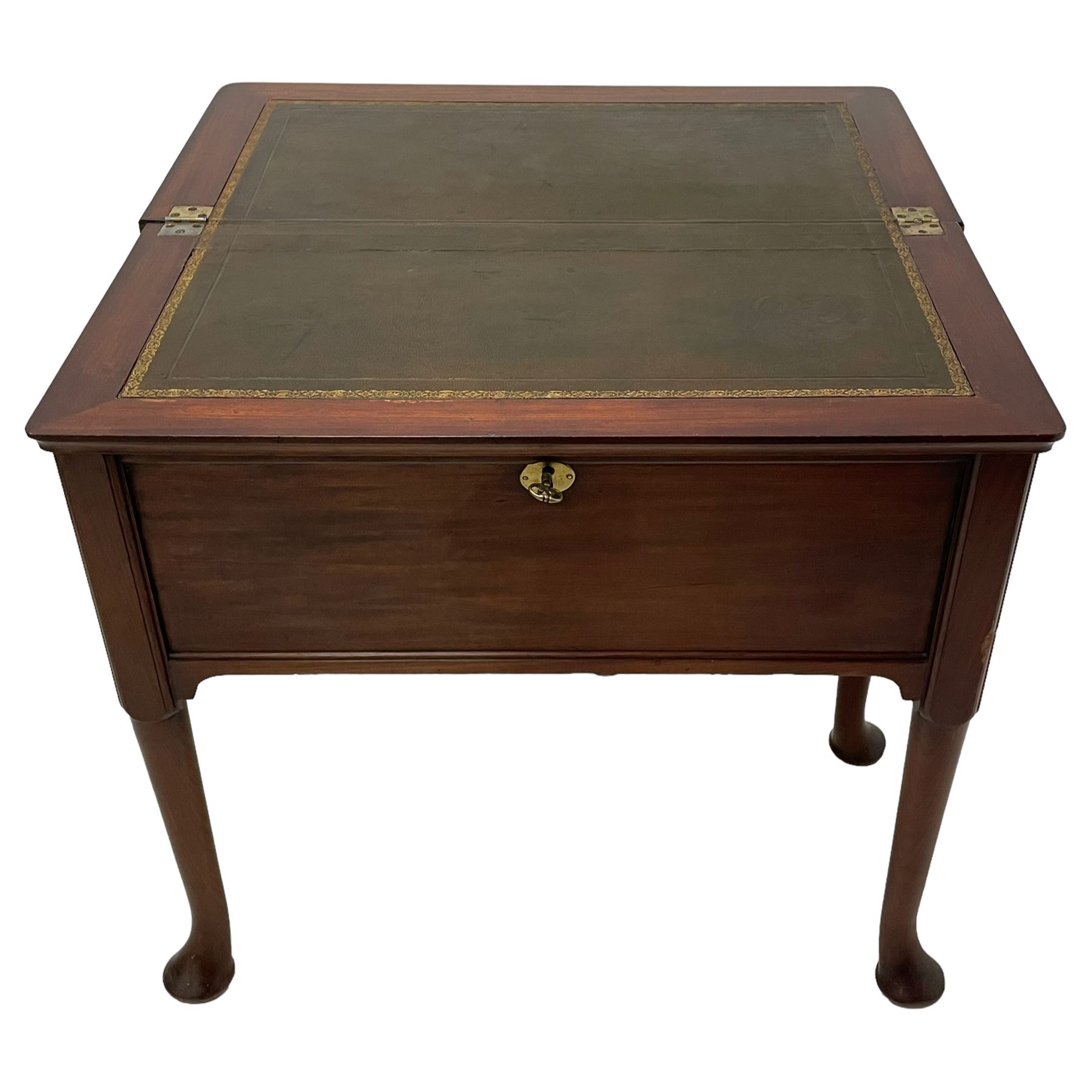 18th century mahogany metamorphic campaign writing desk - Image 11 of 27