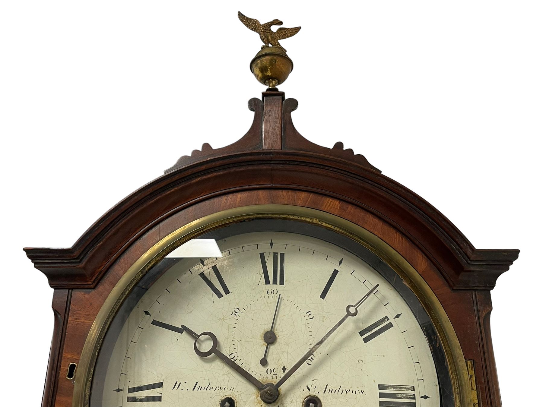 William Anderson of St Andrews - 8-day mahogany drumhead longcase clock c1840 - Image 6 of 9