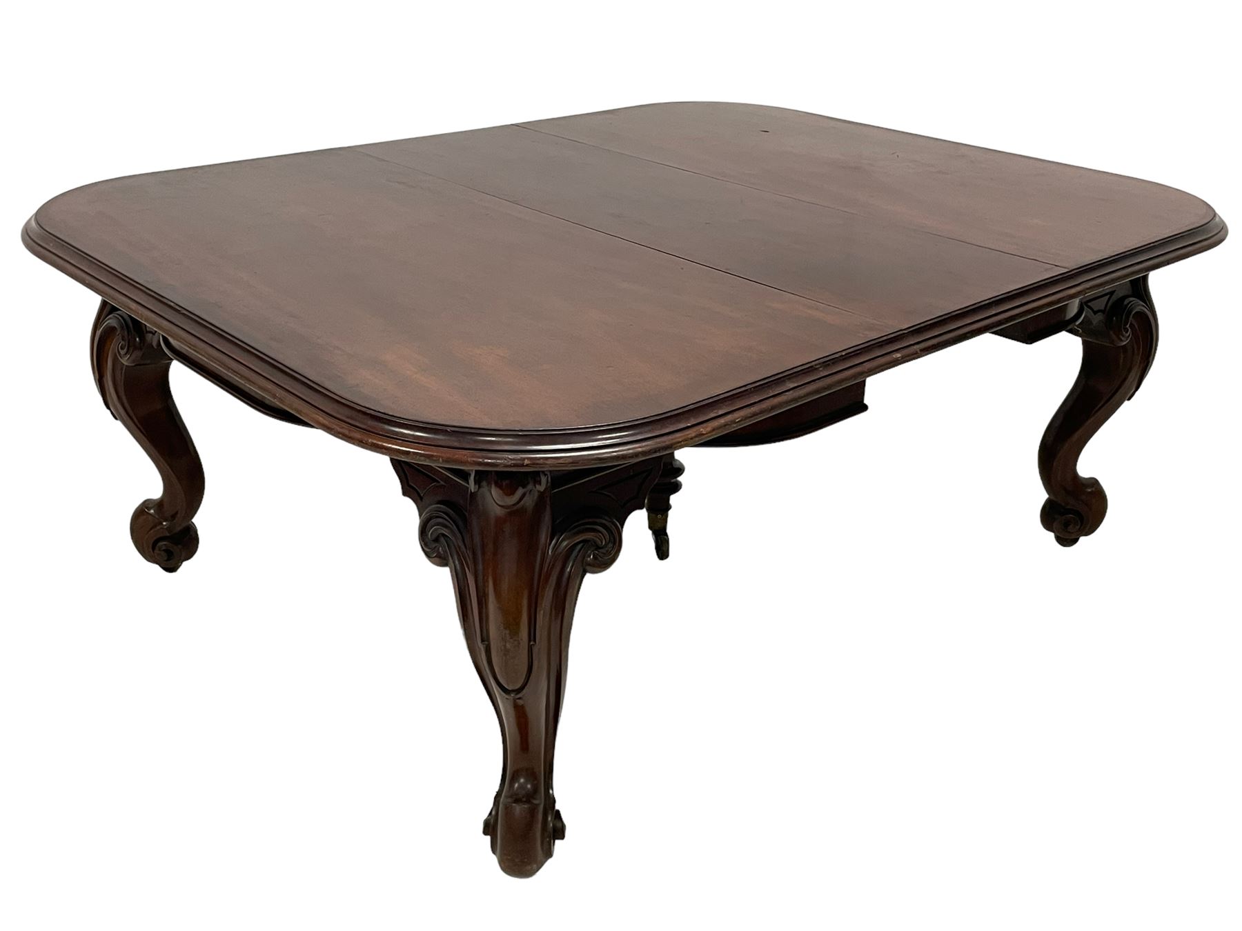 Large 19th century mahogany dining table - Image 10 of 30