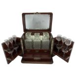 Edwardian mahogany decanter box