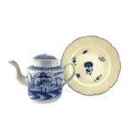 Late 18th century English Pearlware teapot and cover