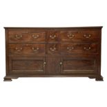 George III mahogany dresser base